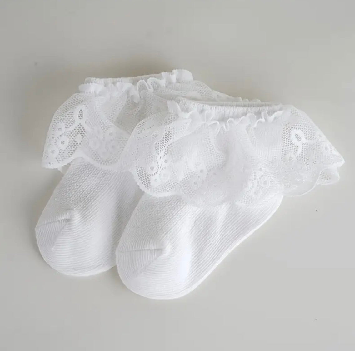 Calceta Corta Encaje