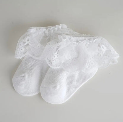 Calceta Corta Encaje