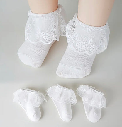 Calceta Corta Encaje