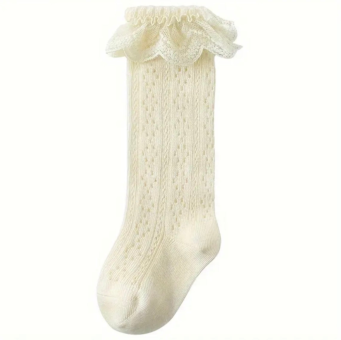Calceta Larga Encaje