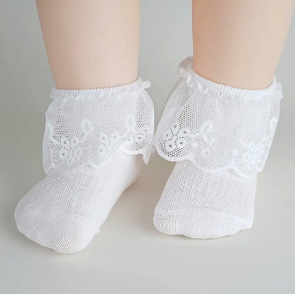 Calceta Corta Encaje